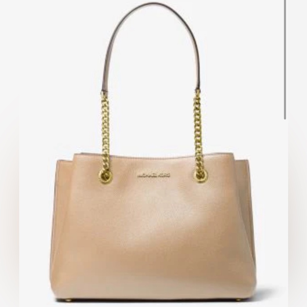 Teagan Large Pebbled Leather Shoulder Bag